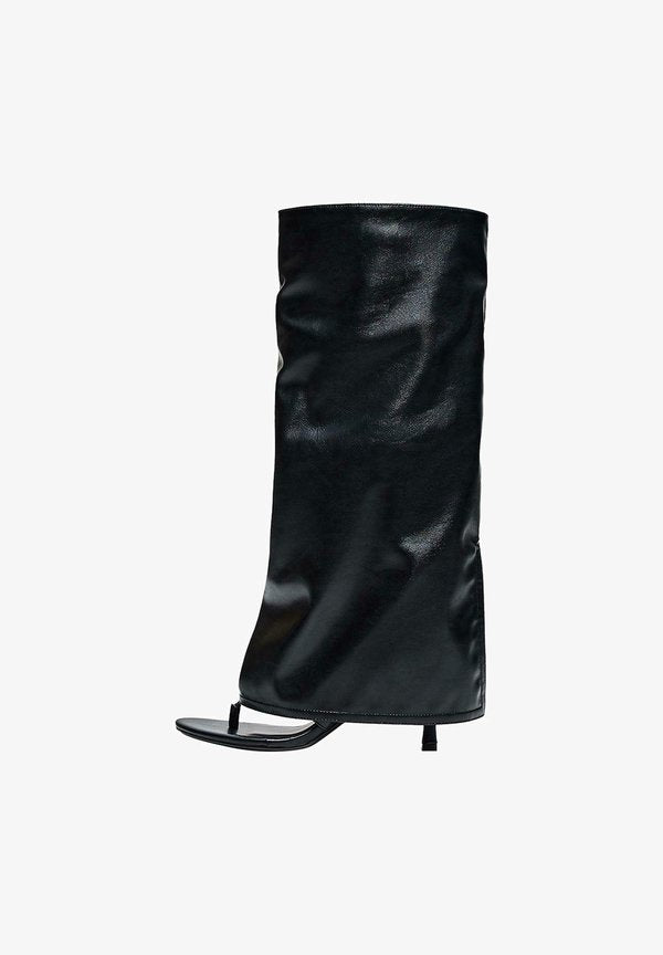 Bershka HIGH-HEEL - T-bar sandals - black