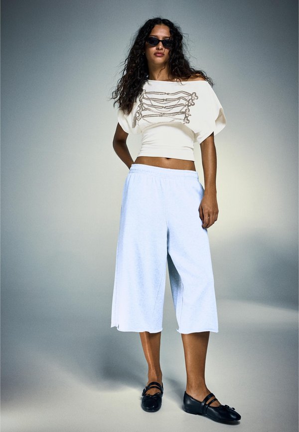 Bershka TSHIRT - Print T-shirt - white