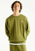 New Balance NEW BALANCE HERREN SWEATSHIRT SMALL LOGO FRENCH TERRY CREW - Sweatshirt - sport green