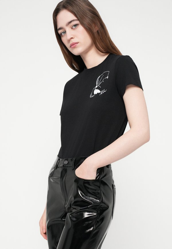 KARL LAGERFELD SHINY VINYL PANTS
