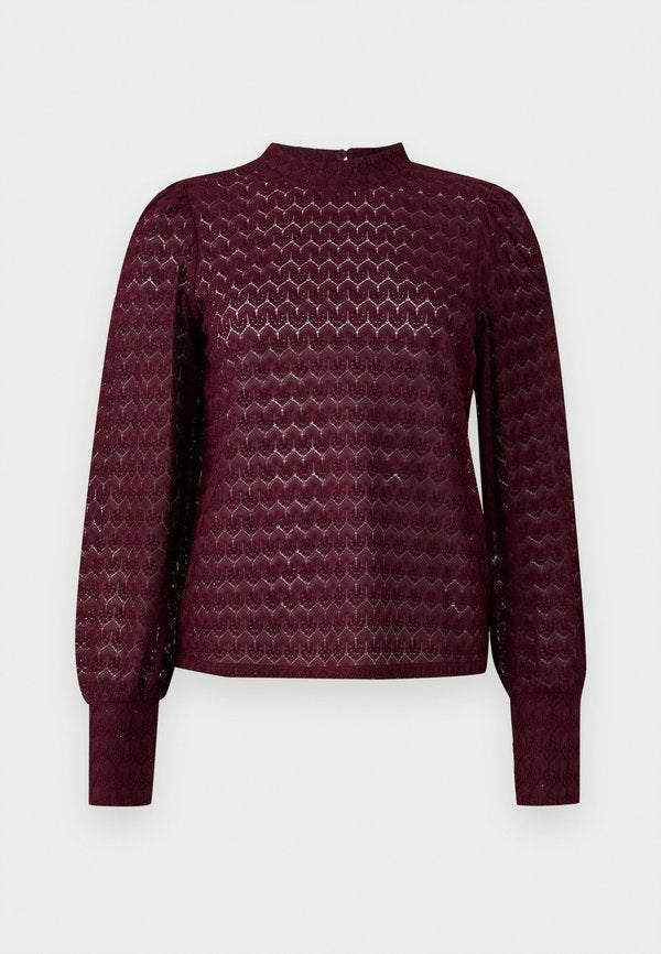 JDY JDYAVERY L/S LACE TOP JRS NOOS
