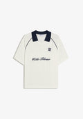 Bershka CONTRAST RETROSPORT - POLO SHIRT - Polo shirt - white