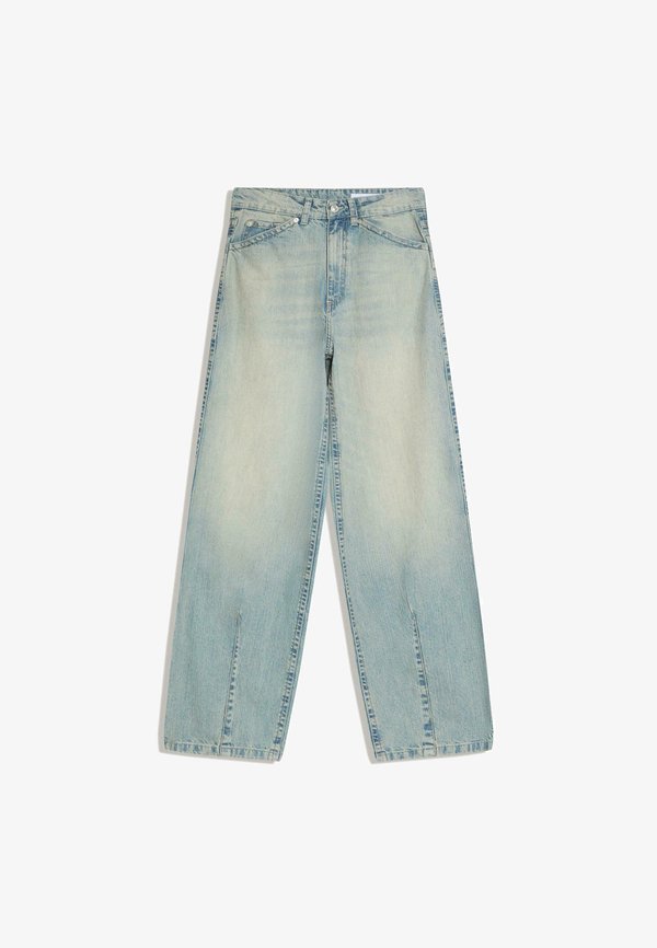 Bershka SUPER  - Wide Leg - light blue
