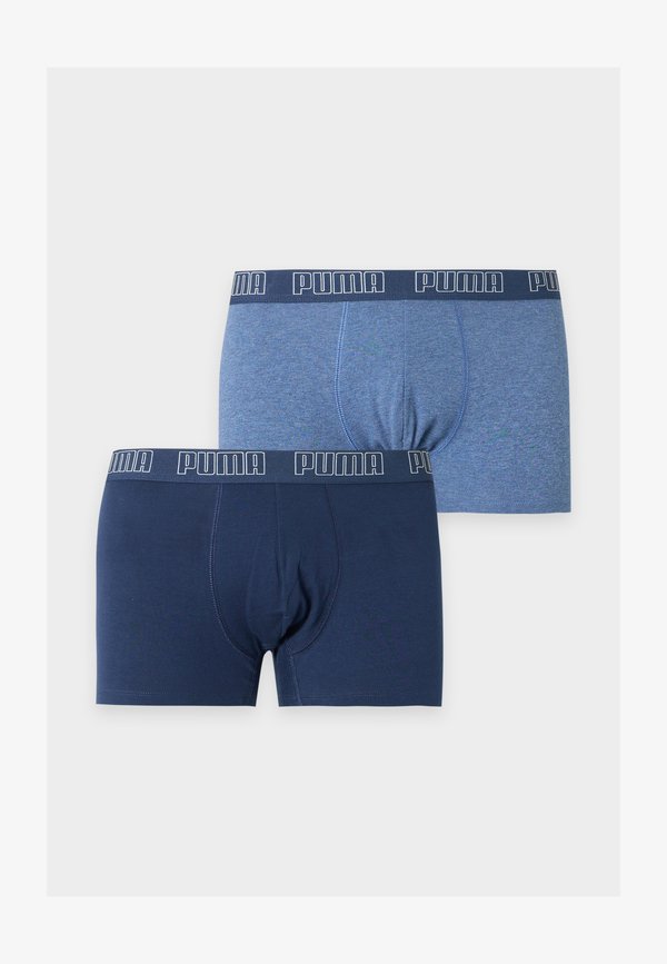 Puma MEN EVERYDAY BASIC 2 PACK - Trunks - mottled blue/dark blue