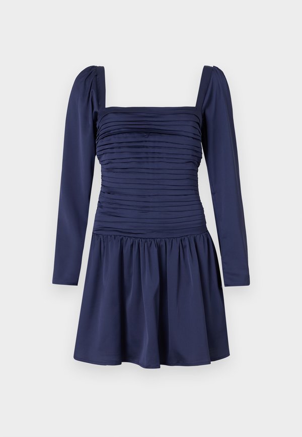 Abercrombie & Fitch The A&F Emerson Drop-Waist Satin Mini Dress