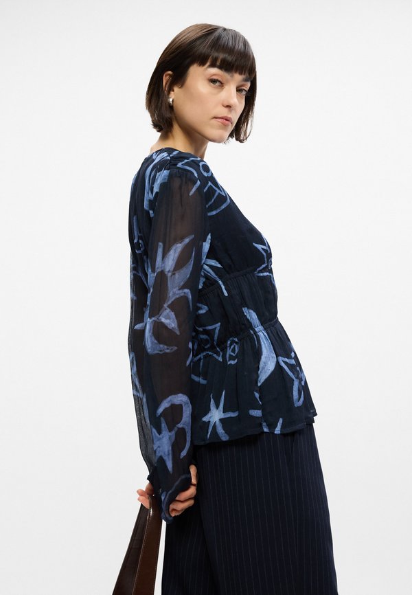 Scotch & Soda PRINTED TIED FRONT TOP