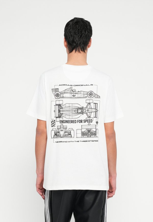 adidas Originals RACING CAR - Print T-shirt - core white