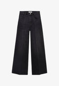 Mango Wide Leg - black denim