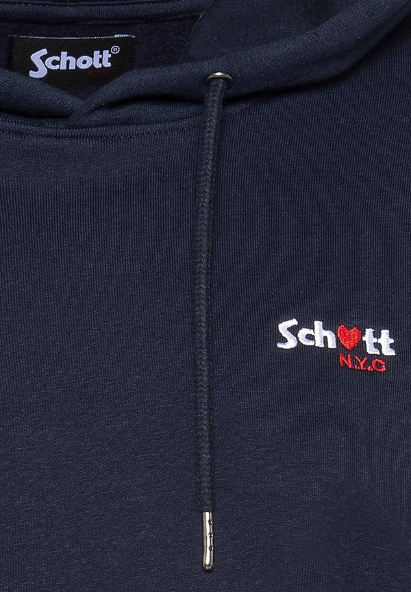 Schott SWEATSHIRT À CAPUCHE AVEC BRODERIE CUR