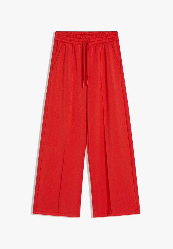 Bershka WIDE-LEG  - Tracksuit bottoms - red