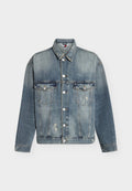 Tommy Jeans THEO OVERSIZED DISTRESSED DENIM TRUCKER JACKET