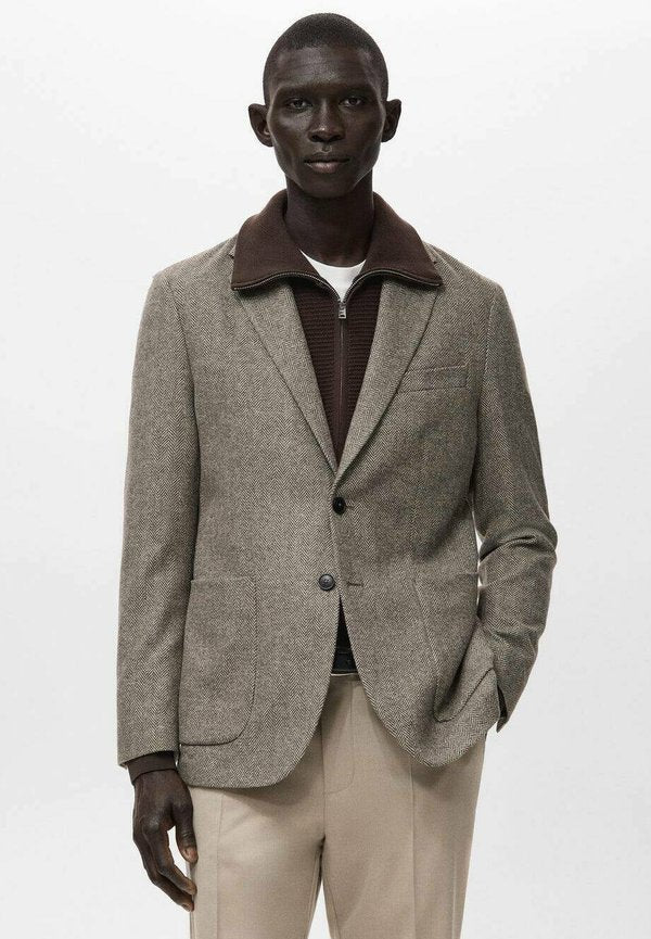 Mango Blazer jacket - brown