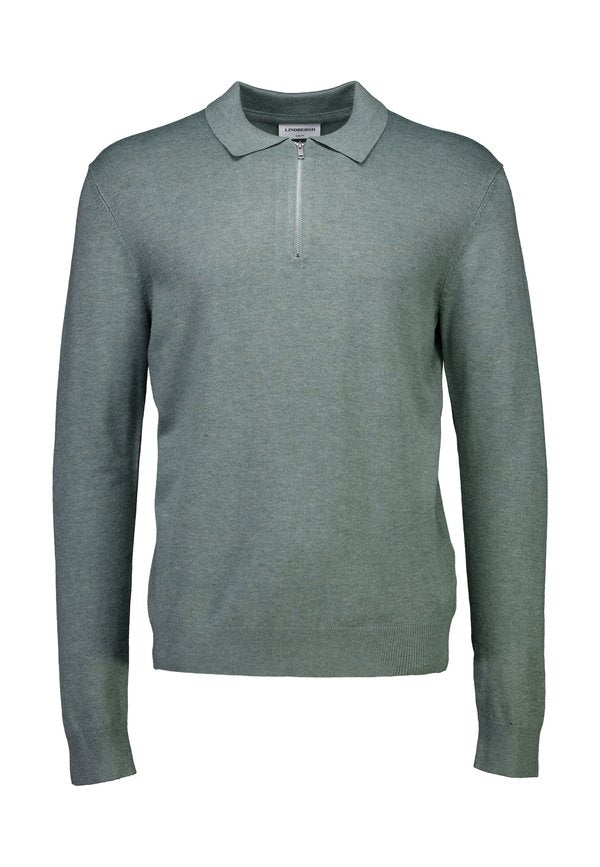 Lindbergh ECOVERO L/S ZIP POLO