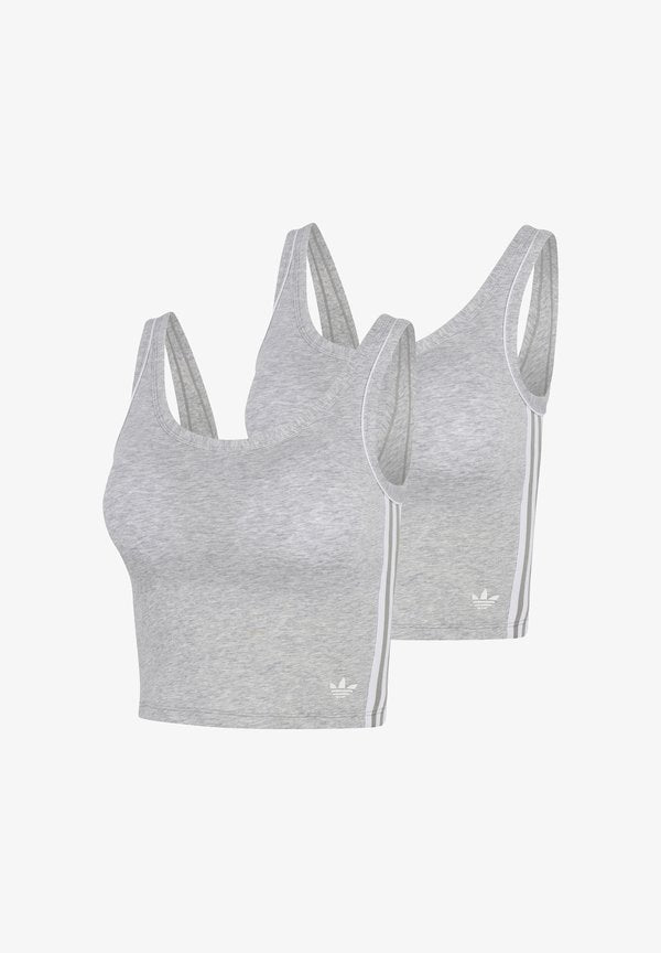 adidas Originals ADICOLOR COMFORT FLEX 2-PACK - Undershirt - heather grey