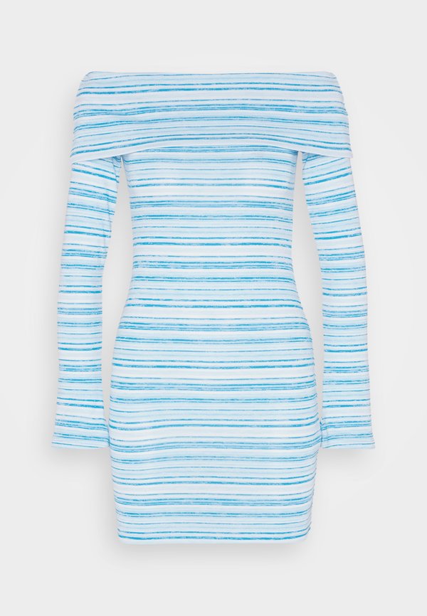 NA-KD BASMA BADA OFF SHOULDER MINI DRESS