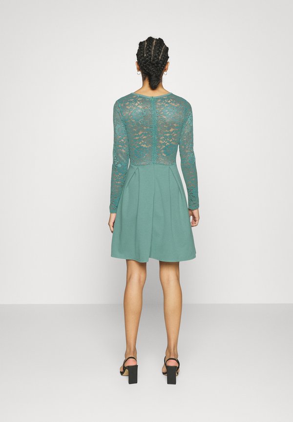 WAL G. WGXZL WEDDING - LACE TOP SKATER DRESS