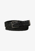 Calvin Klein Braided belt - black/antique silver-coloured