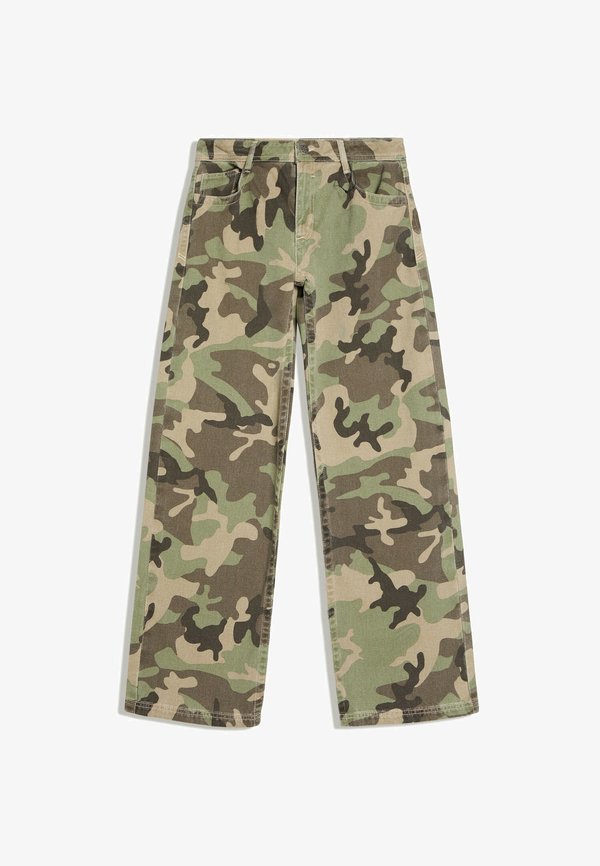 Bershka Straight leg jeans - khaki
