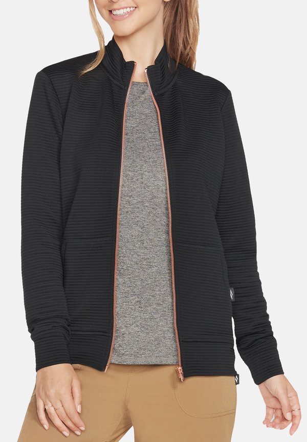 Skechers HOODLESS GOWALK EVERYWHERE - Fleece jacket - black