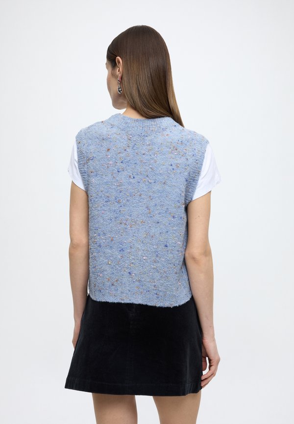 Marc O'Polo DENIM KNIT PULLUNDER, BUTTONPLACKET