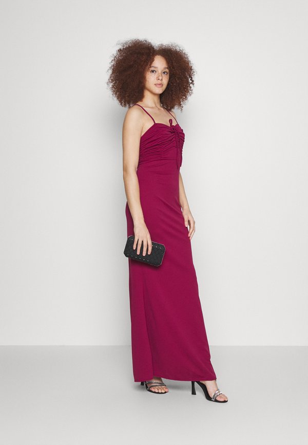 WAL G. JEMME ROUCHED MAXI DRESS