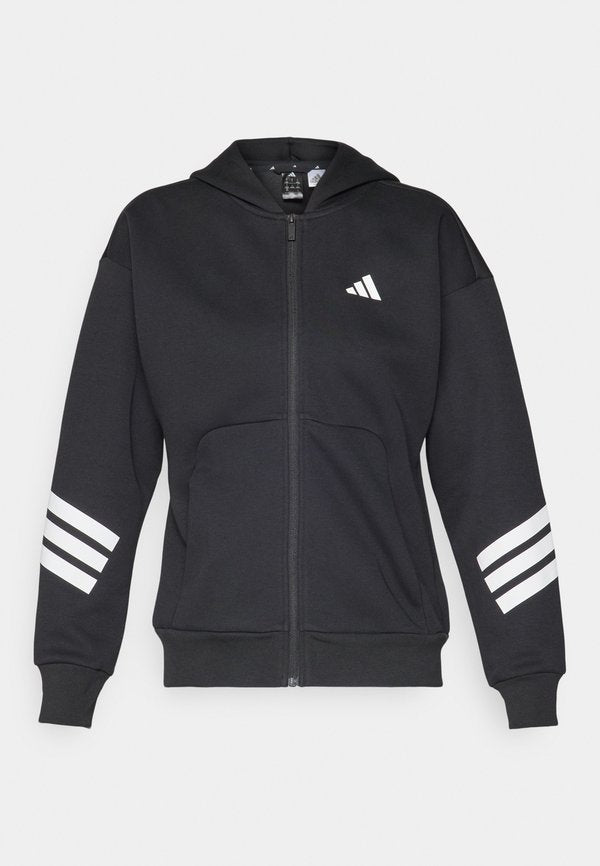 adidas Sportswear FUTURE ICONS THREE STRIPES FULL ZIP - Zip-up sweatshirt - black