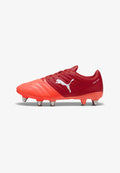 Puma AVANT RUGBY - Firm-ground football boots - red- white-glowing red- black
