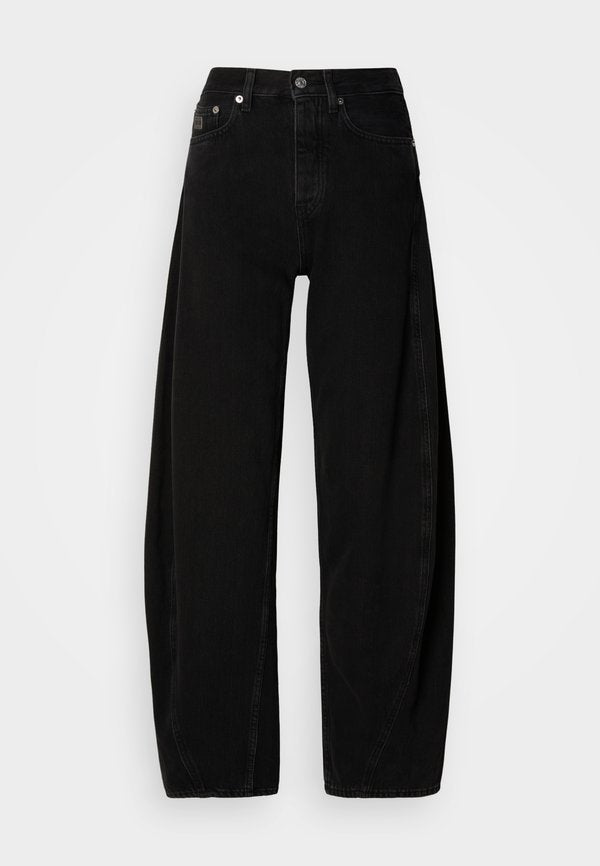 Tommy Jeans MID RISE BARREL LEG BLACK JEANS