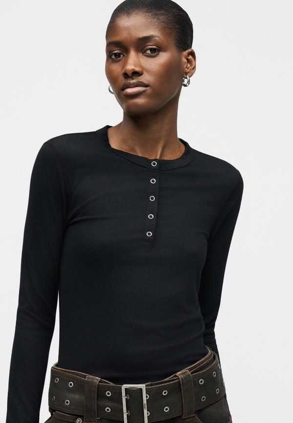 RE/DONE LONG SLEEVE RIBBED HENLEY
