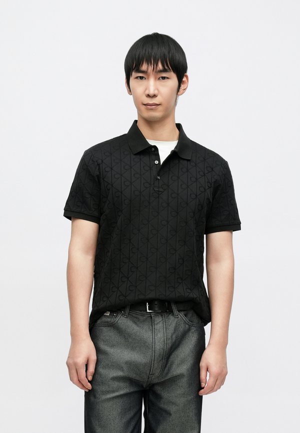 Calvin Klein MERCERIZED EMBLEM - Jumper - black