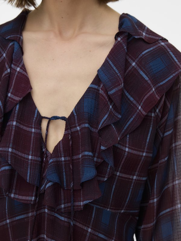 Vero Moda VMEMILIE SHORT CHECK DRESS