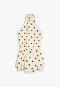 Bershka POLKA DOT - MIDI DRESS - Day dress - white