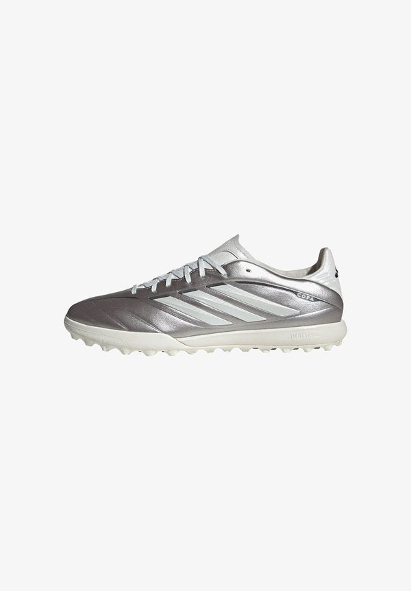 adidas Performance COPA PURE IV LEAGUE - Turf football boots - taupe met/metalic/night metallic