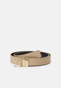 Tommy Hilfiger TH MONOGRAM BUCKLE REVERSIBLE LEATHER BELT - Belt - blue/clayed pebble