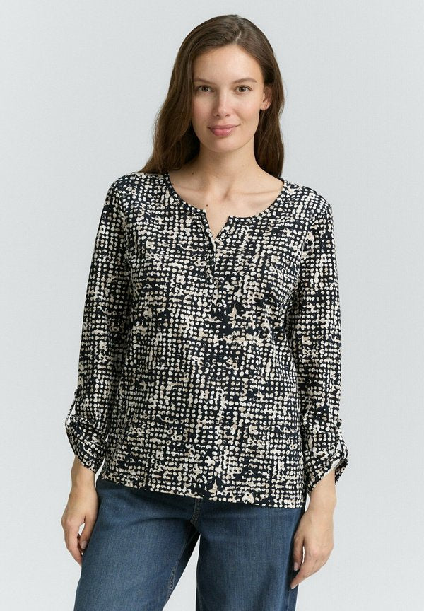 TOM TAILOR HENLEY MIT MUSTER
