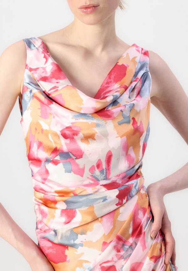 Abercrombie & Fitch Cowl Neck Draped Maxi Dress