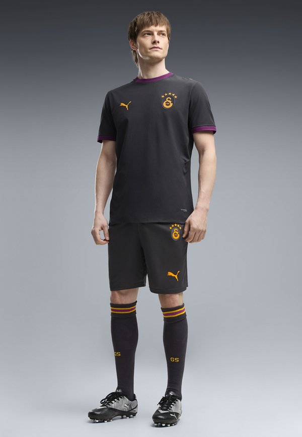 Puma GALATASARAY S.K. 26/27 SHORTS - Club wear - flat dark gray-plum wine