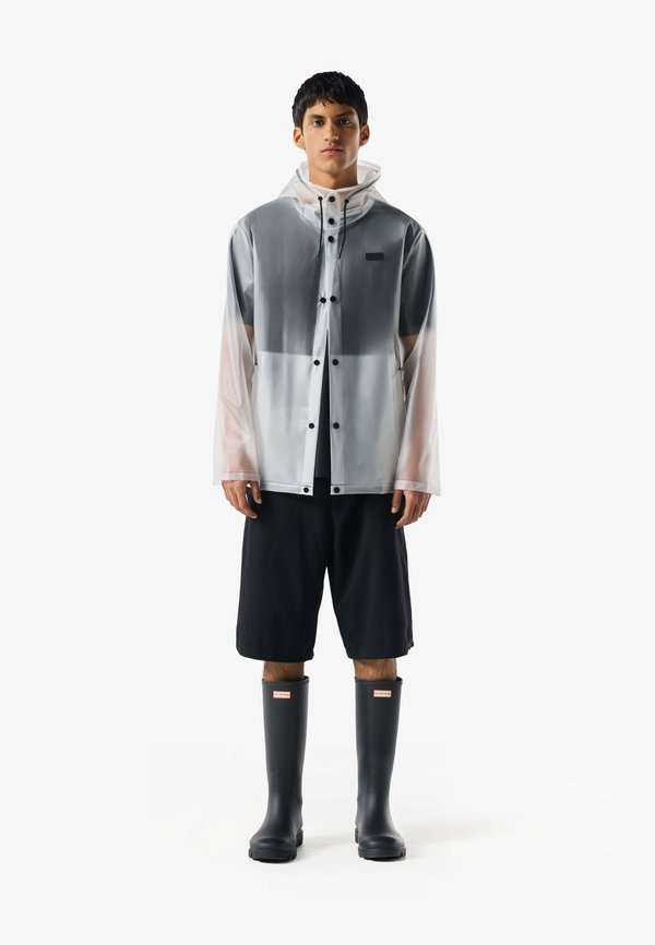Hunter ORIGINAL IZZY CLEAR MATTE HOODED JACKET UNISEX