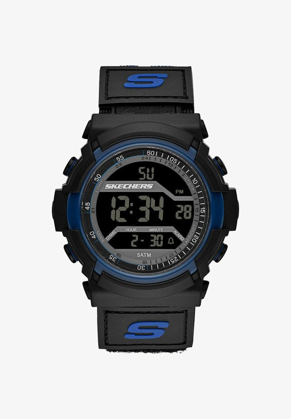 Skechers FLOURNOY - Digital watch - black, blue