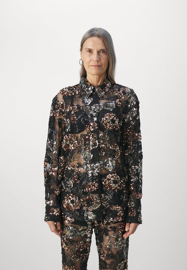 AKNVAS CARA EMBROIDERED BUTTON DOWN