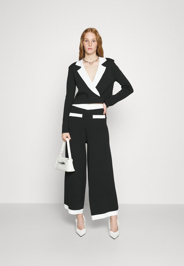 KARL LAGERFELD CROPPED CARDIGAN