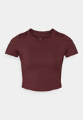 Nike Performance ONE FITTED TOP - Sports T-shirt - burgundy crush/black