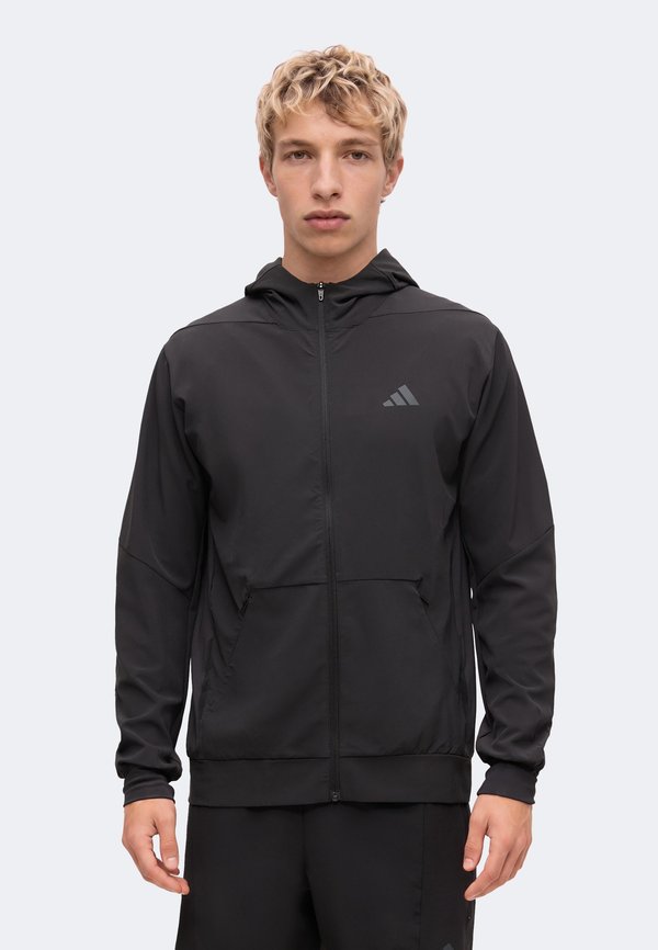 adidas Performance D4T WORKOUT FULL ZIP HOODIE - Training jacket - black