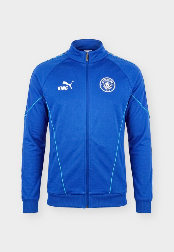 Puma MANCHESTER CITY FC KING ANTHEM JACKET - Club wear - speedy blue/white