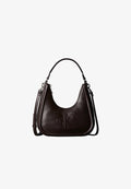 Calvin Klein BOLD SMALL CRESCENT BAG - Handbag - dark brown