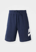 Nike Sportswear M NK CLUB ALUMNI FT SHORT - Tracksuit bottoms - obsidian/white