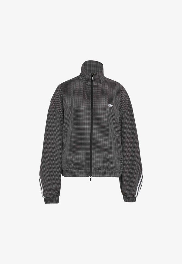 adidas Originals CHECKS TRACK TOP - Training jacket - black grey three