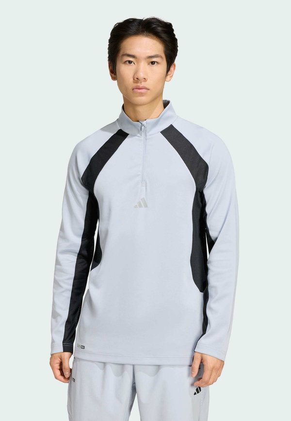 adidas Performance TECH APPAREL 1 4 ZIP - Long sleeved top - halo silver