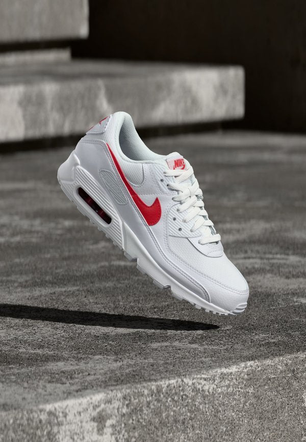 Nike Sportswear AIR MAX 90 ESS - Trainers - white/university red