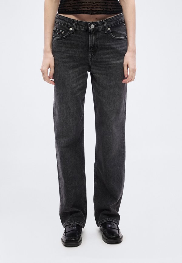 Tommy Jeans LOW RISE STRAIGHT LEG BLACK JEANS